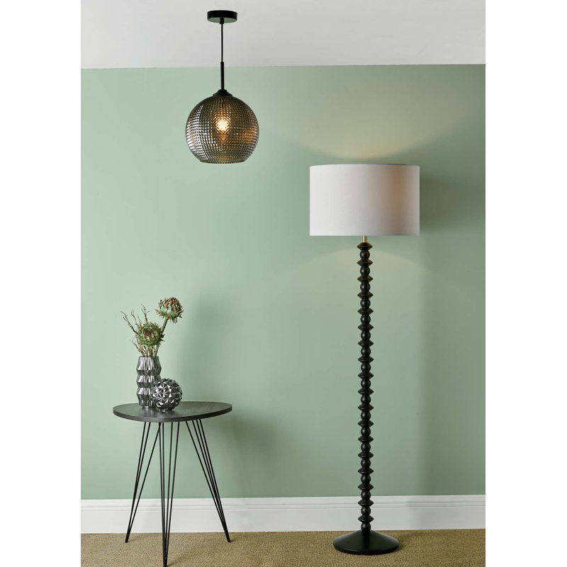 Hilla 138cm Black Traditional Floor Lamp