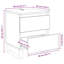 40cm W Manufactured Wood Bedside Table-367541530