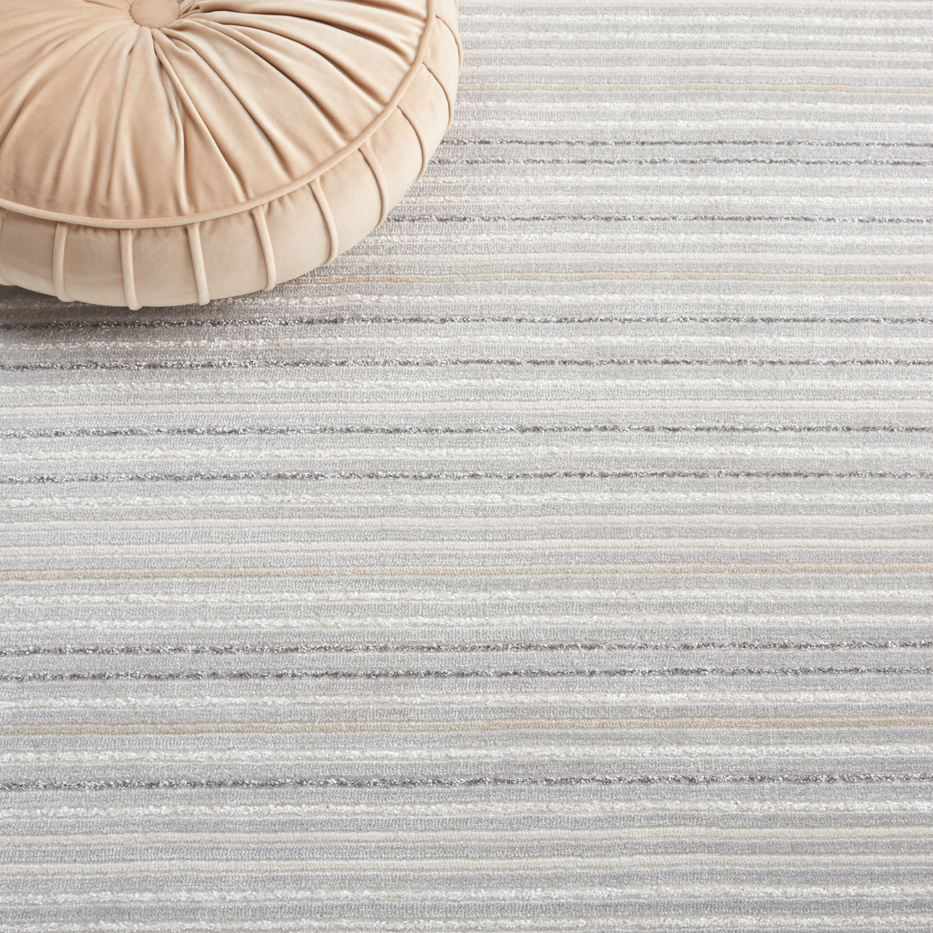 Latitude Run® Whisper Performance Striped Rug | Wayfair