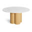 4 Quarter Round Marble Dining Table-1257791548-1257791550