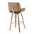 Alli Swivel Faux Leather Counter & Bar Stool with Wood Legs and Metal Footrest-1091173424-1091173427-1091173426