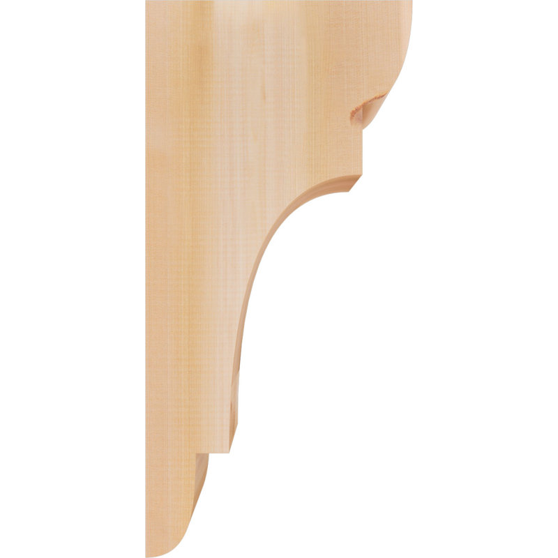 New Brighton Corbel, H 24 po x l 5,5 po x P 12 po, Cèdre rouge, Lisse