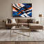«Geometric Abstraction 40», art mural sur toile grise-788573264