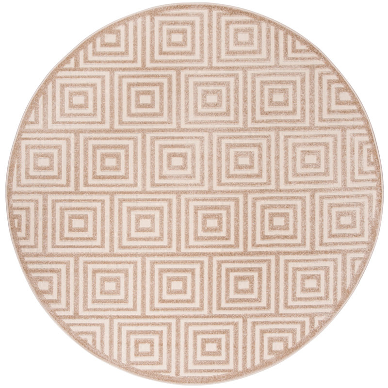 Bosco Performance Geometric Rug, Round 6'7"