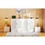 Grand lit escamotable avec grands tiroirs, blanc