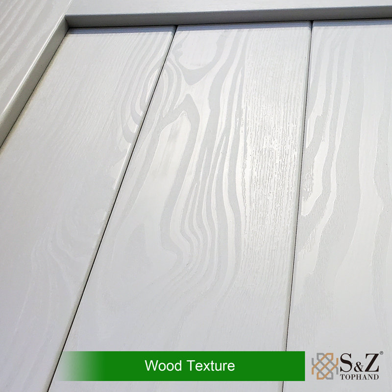 MDF Barn Door Easy Assembly -Solid Slab Covered with Water-Proof PVC Surface with Hardware Kit, 36" x 84", White