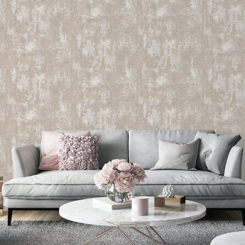 Papier peint texturé Lloyd Stone, Rose