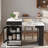 Kitchen Island With Extendable Dining Table, Double-sided Storage, 2 Drawers, Power Outlet And Side Open Shelves-929910234