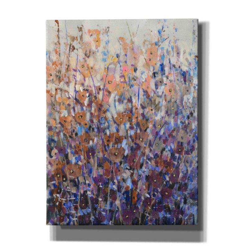 «Fall Wildflowers II» par Tim O'toole, art mural sur toile, H 54 po x l 40 po x P 1,5 po