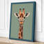 Giraffe Portrait Modern - Wrapped Canvas-482920358-482920365