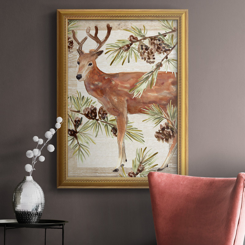 Rustic Barnwood Animals Collection B " Rustic Barnwood Animals Collection B Premium Framed Canvas- Ready To Hang "