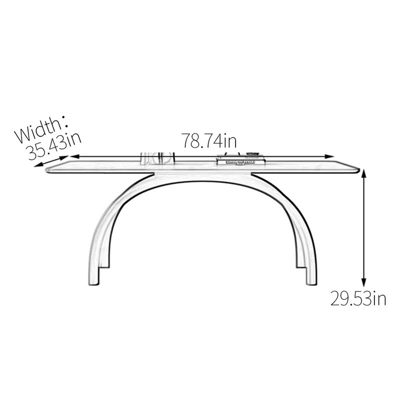Lafrancine, 29.53"H x 78.74"L x 35.43"W