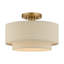 Plafonnier semi-encastré 1 lumière Charleeann 13 cm
