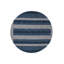 TAPIS DE CONDUITE EN LAINE DE COULEUR NOIR FAIT MAIN Kenshawn - Rond | Bleu bleu clair, design moderne contemporain, antidérapant fait main à poils longs-118851548