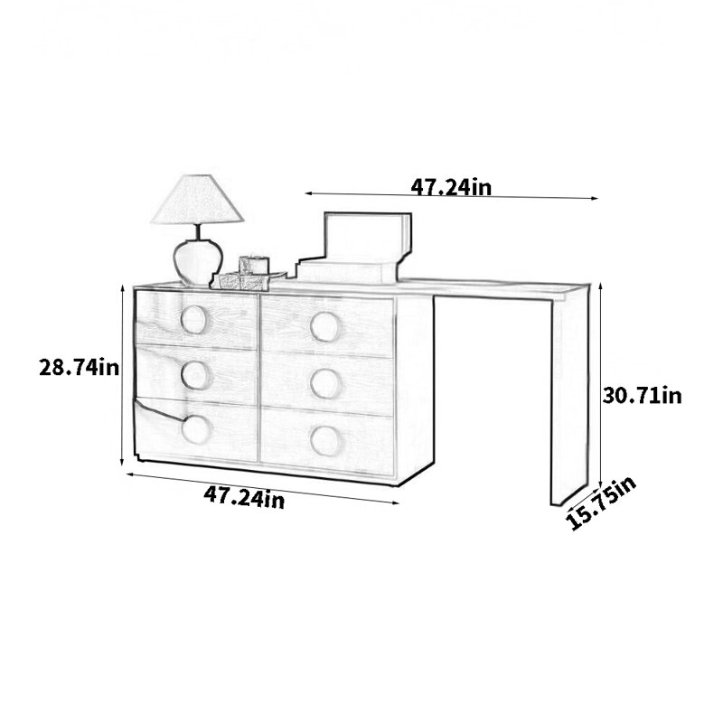 Commode de chambre rétractable