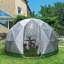 Tente dôme de jardin en filet de polyester avec sac de transport et piquets Garden-98531196-98531195-98531197