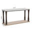 Console Mid-Century pour le vestibule, canapé en bois avec tablette de rangement à 2 niveaux-1799957683-1799957695