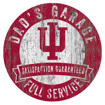 «NCAA Dad's Garage Sign», impression sur bois
