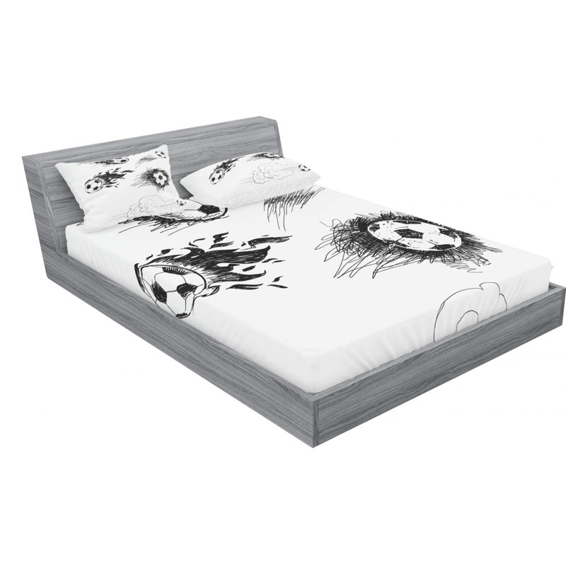 Microfiber Sheet Set, Full Sheet Set with Fitted Sheet