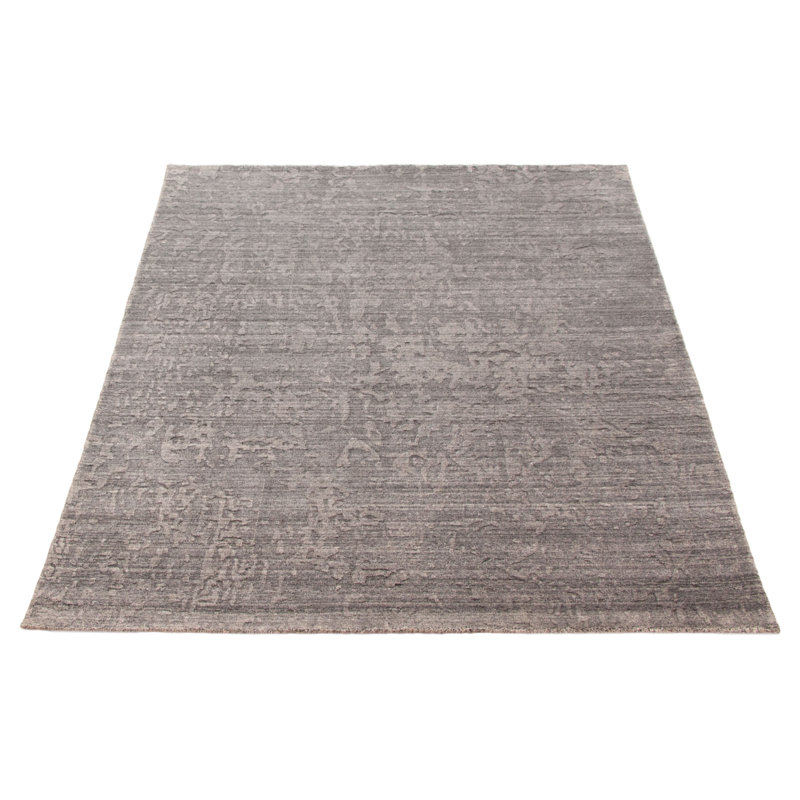 Tapis unique gris unique de 5 pi 6 po x 7 pi 8 po Kashkuli Gabbeh