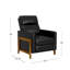 Fauteuil inclinable rembourré Antwine, noir-70347180