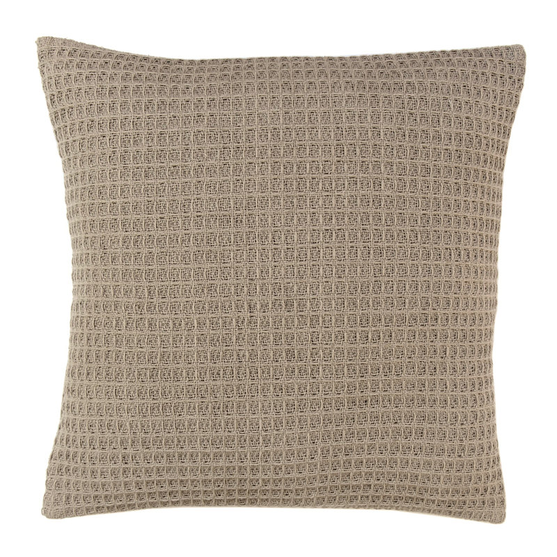 Bruges Geometric Square Throw, Linen, Cushion Cover Only - No Insert