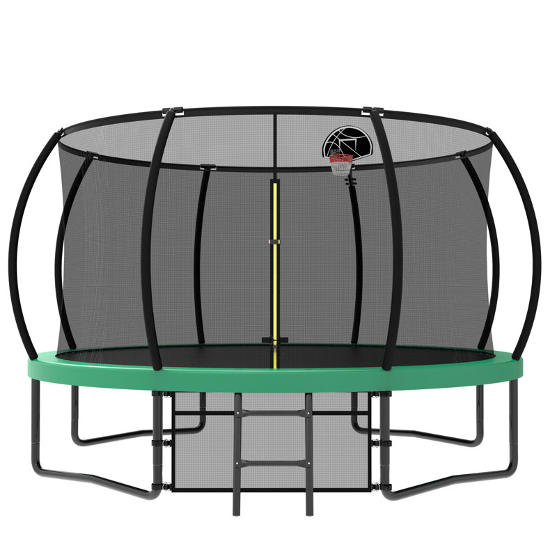 Trampoline pour enfants_108X144X144, Vert