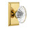 Studio Plate with Oval Fluted Crystal Door Knob