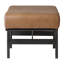 Banc rembourré en cuir véritable Penina-706929649