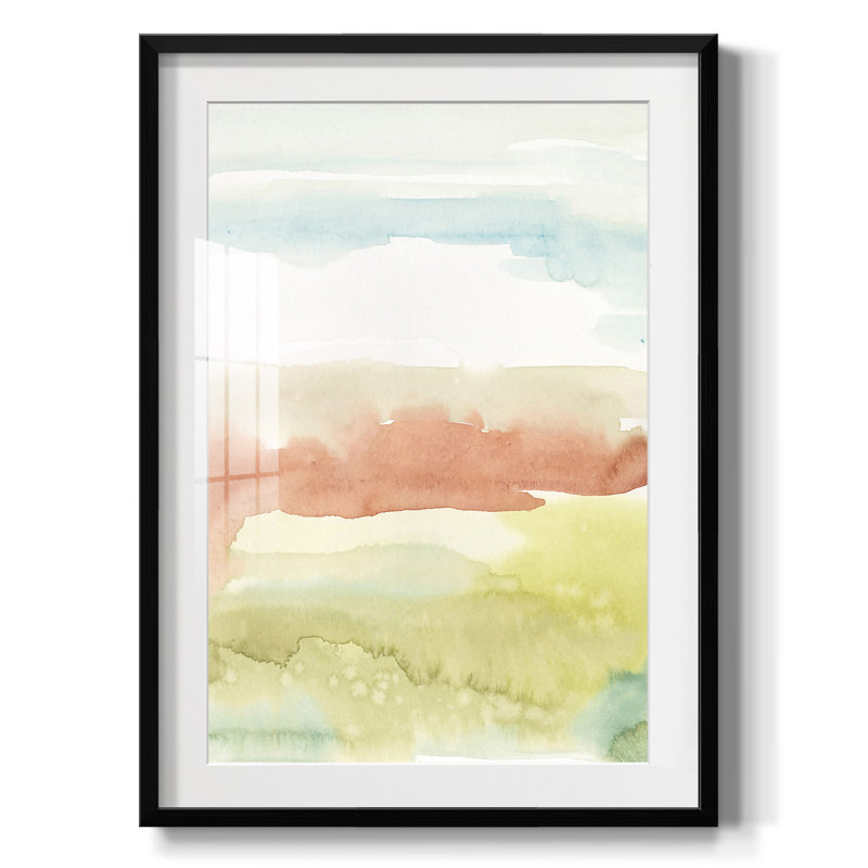 Blush Sunrise II - impression encadrée, H 28,5 po x l 20,5 po, Noir