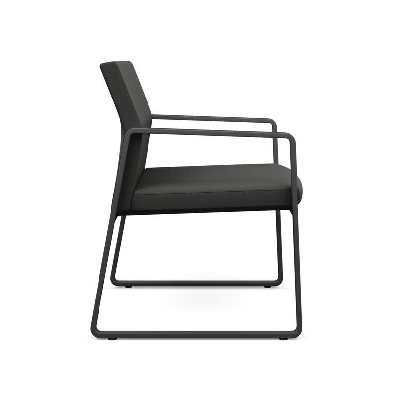 Chaise d'invité surdimensionnée Gansett, Anthracite, Tissu graphite Open House