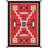 Tuscany Geometric Handmade Flatweave Rectangle 6'3" x 8'10" Wool Area Rug in Red/Black/Beige