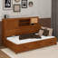 Lit de jour en bois avec 3 tiroirs de rangement, tableau souple supérieur, tablette et ensemble de prises et ports USB-472569798-472569817