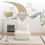 Monoplace avec 1 repose-pieds (beige)