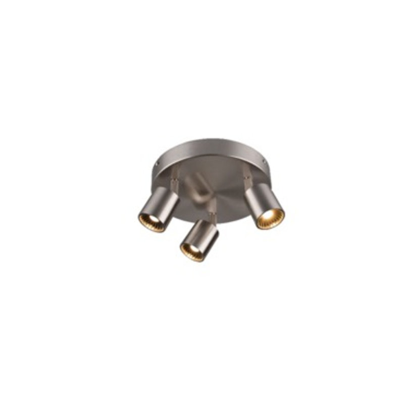 Cylindre de grappe 3 lumières 8,7 po del Accomac, Nickel satiné