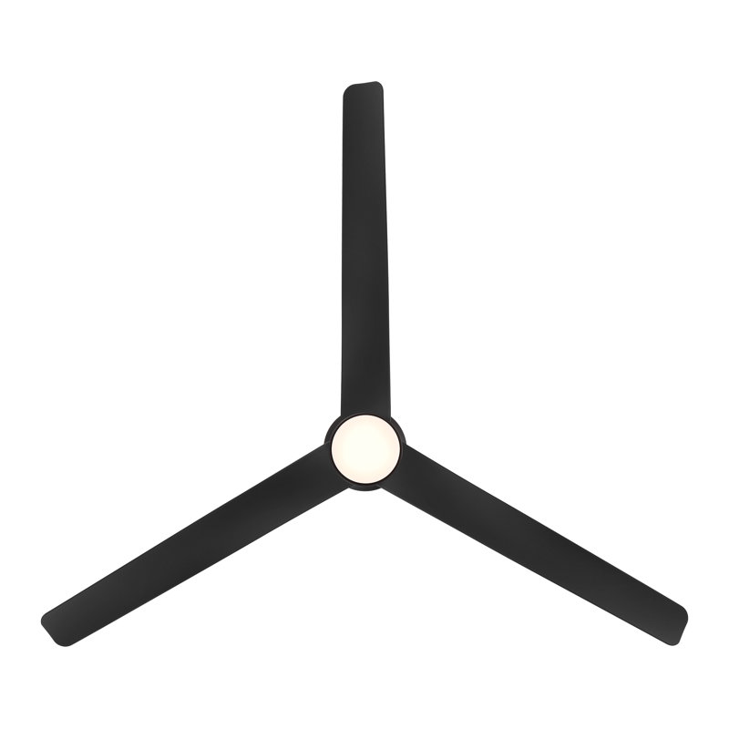Novelle Indoor/Outdoor 3-Blade LED Smart Ceiling Fan With 2700K-3000K-4000K-5000K Selectable LED Light Kit and Remote Control Included, Works With Alexa and iOS or Android App