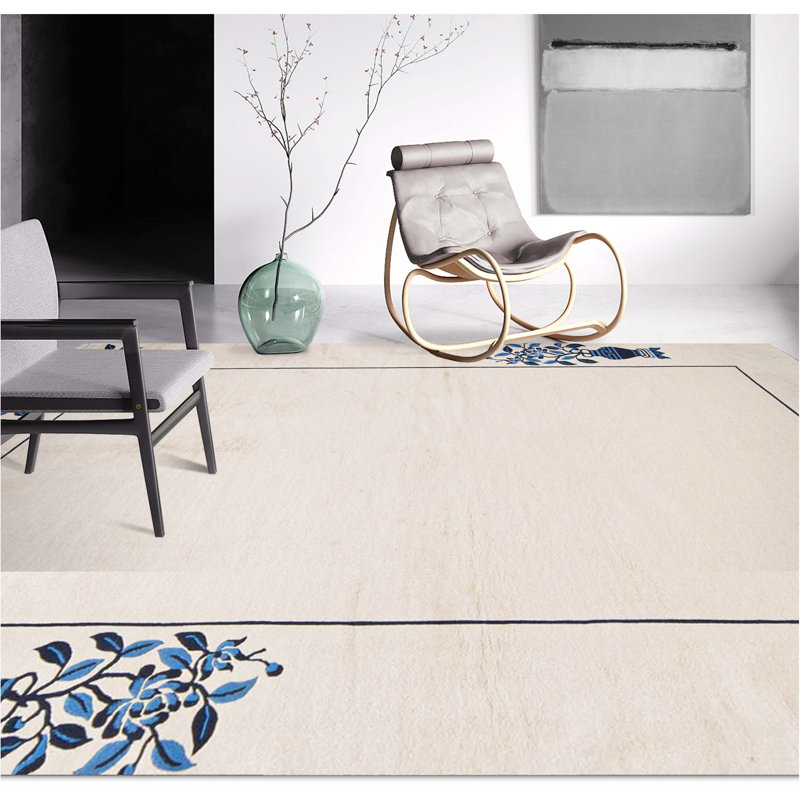 Hand-Knotted High-Quality Peach Area Rug