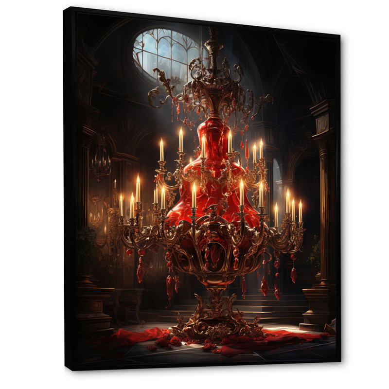 Trèmesha Baroque Dramatic Splendor I sur toile, H 20 po x l 12 po x P 1 po, Cadre flottant noir