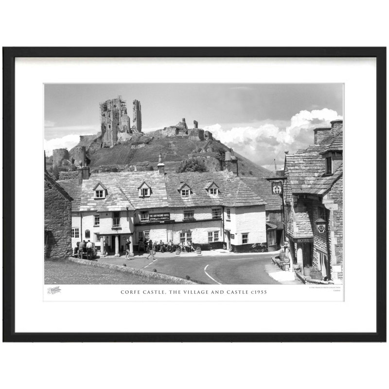 Corfe Castle, The Village And Castle C1955 by Francis Frith - Single Picture Frame Print, 60cm H x 80cm W x 2.3cm D