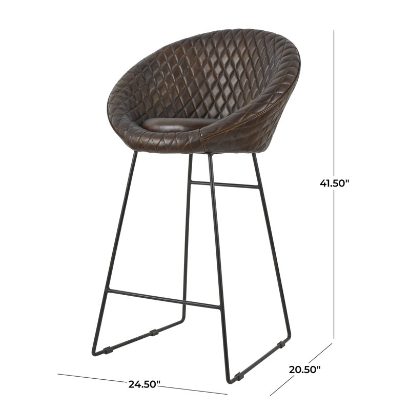 Tabouret Nayvia, Brun foncé