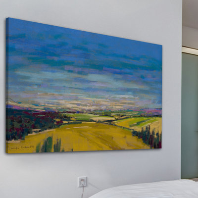 « patchwork fields xi », reproduction d’art sur toile tendue