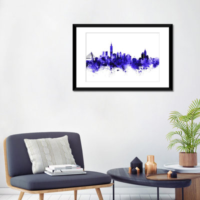 «Taipei, Taïwan Skyline» par Michael Tompsett - impression sur toile tendue