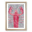 The Pink Lobster - Picture Frame Painting Print-56855633-56855635