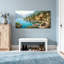 Paysages pittoresques et urbains Lake Side Village avec bateaux et fleurs-655477099