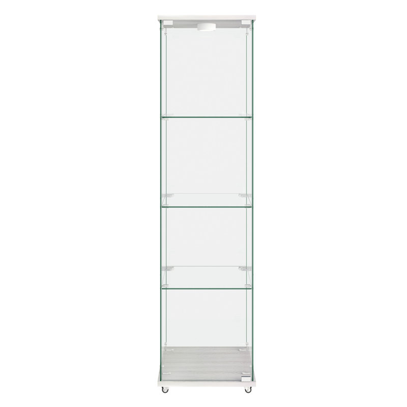 Vitrine moderne en verre avec lumières DEL