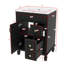 Meuble-lavabo 24 po avec lavabo en céramique, meuble-lavabo compact, conception moderne avec 2 tiroirs et tablette réglable-1906641447