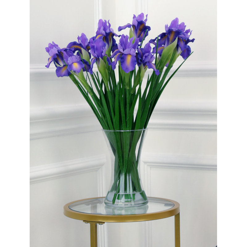 Vase Of Iris - 19 Inches