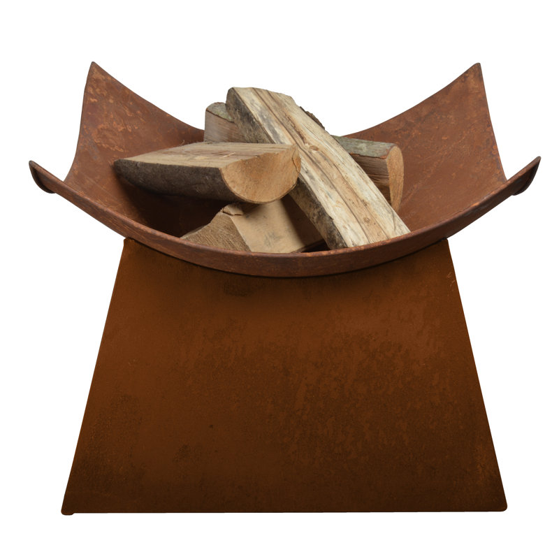 Hoy Round Steel Wood Burning Fire Pit