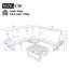 Modular Garden Corner Sofa Set And Table With Cushions-1653068958