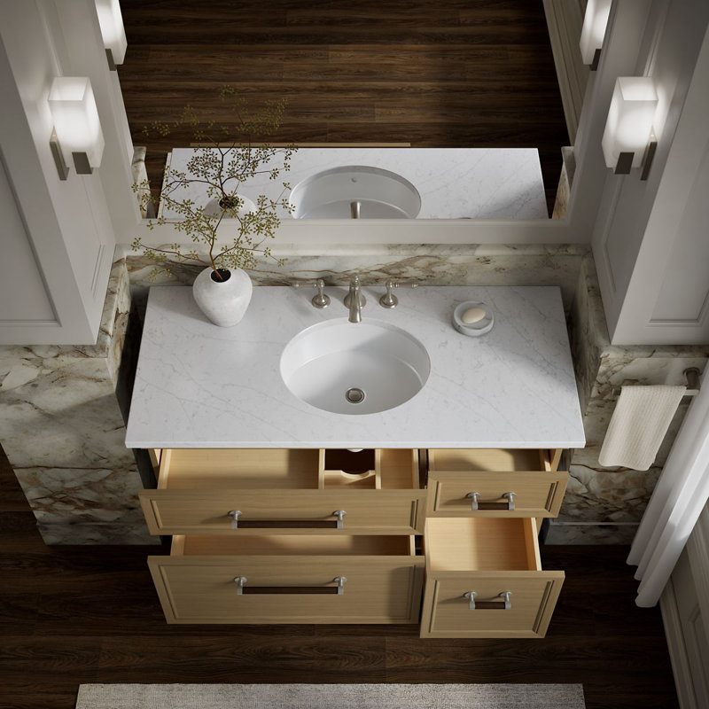 Artifacts 48 In. Bathroom Vanity Cabinet, Cream